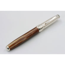 Load image into Gallery viewer, Rollerball Silver and Ox Horn Pen