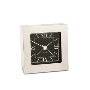 Chelsea Square Alarm Clock Nickel