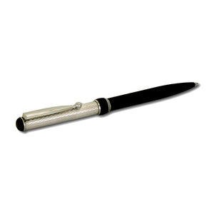 Ballpoint/Pencil Silver & Black Lacquer Pen