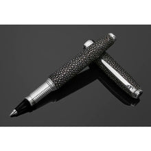 Load image into Gallery viewer, Rollerball Grey Lava Leather Pen