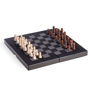 Wood Backgammon & Chess Set