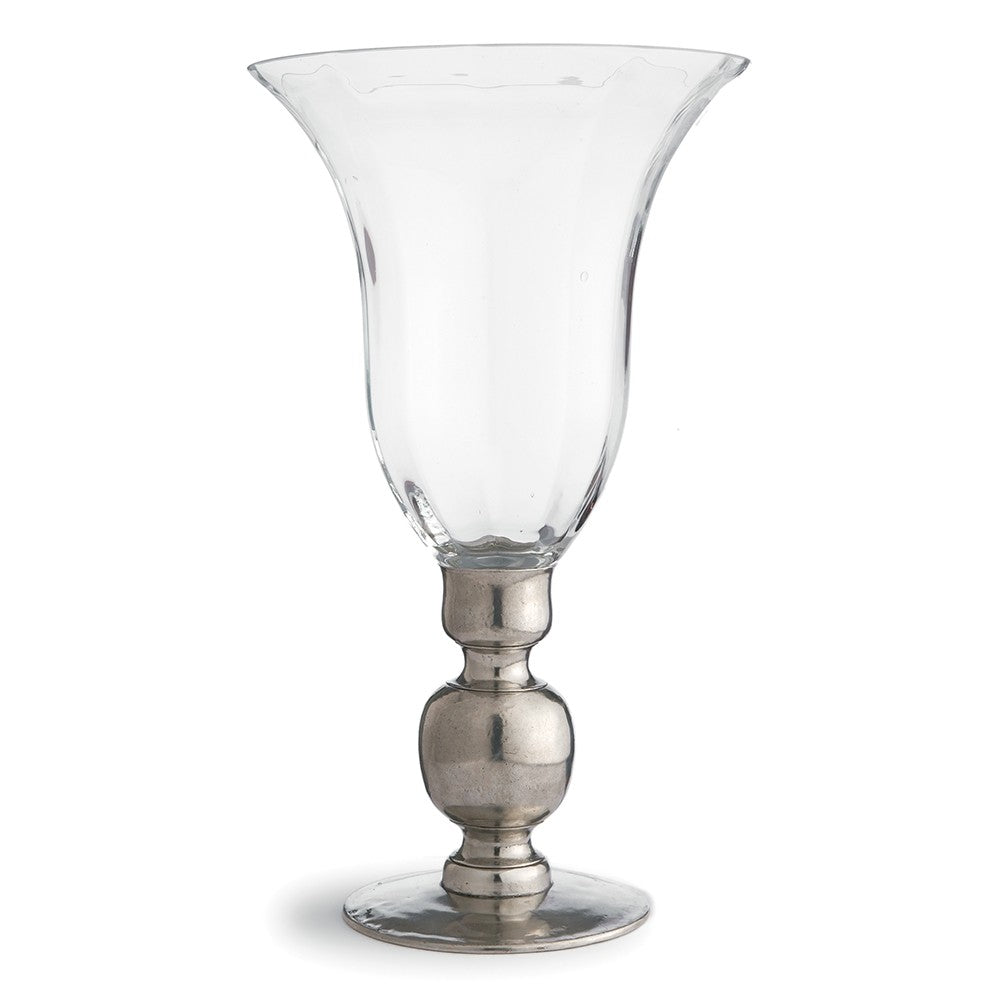 Giovanna Vase with Pewter Stem