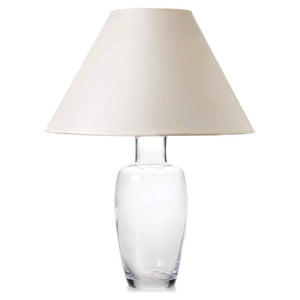 Simon Pearce Fairlee Lamp with Linen Lampshade
