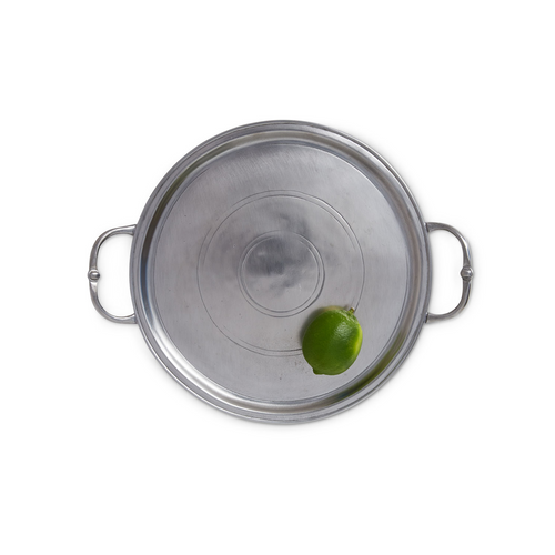 Match Small Round Tray with Handles