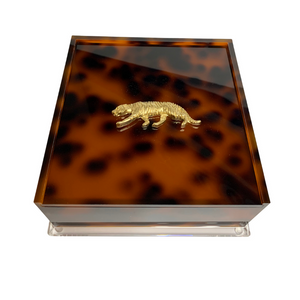 Tiger Tortoise Cocktail Napkin Box