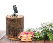 Load image into Gallery viewer, Owl Wood Canister