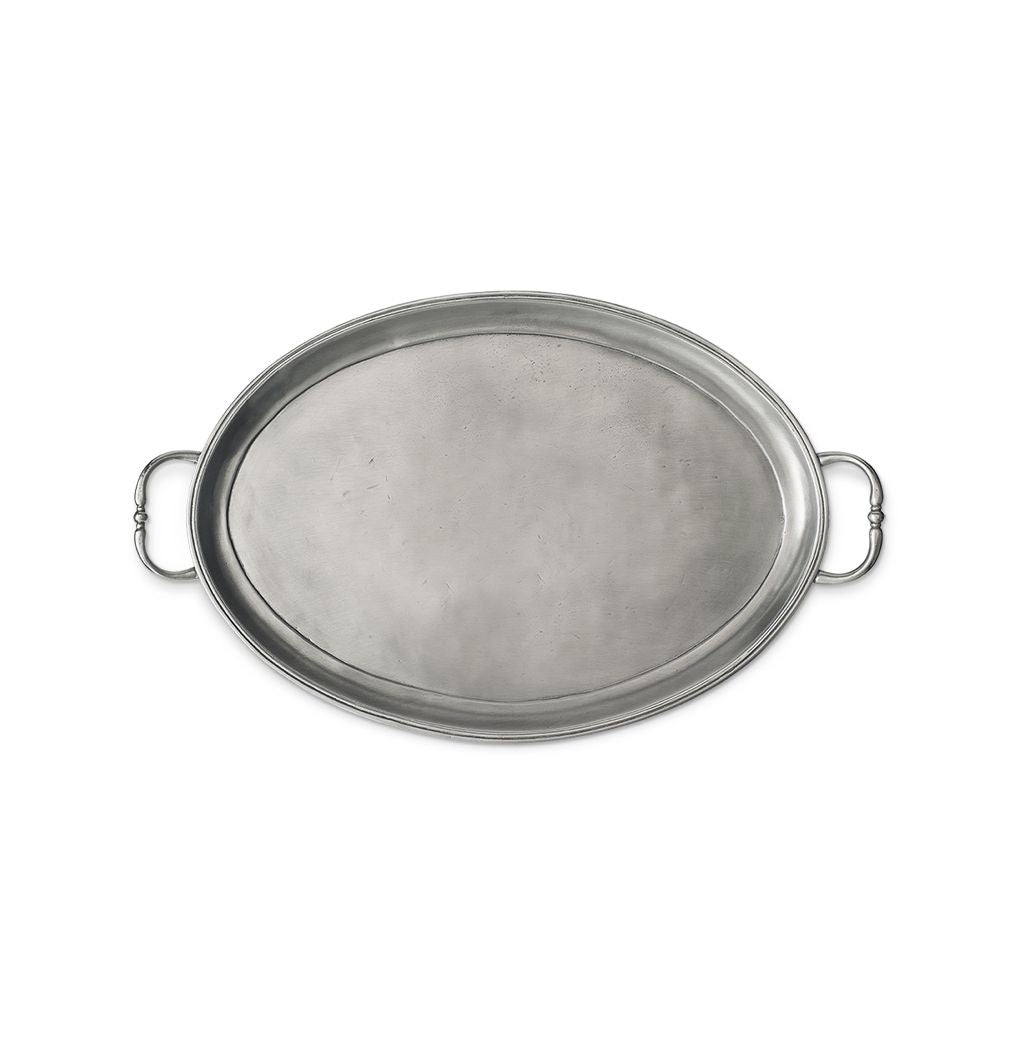 Match Medium Oval Tray with Handles